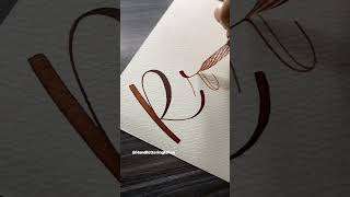 Letter R calligraphy! #shorts #handlettering #calligraphy #lettering #moderncalligraphy #Glasspen