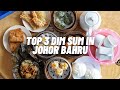 TOP 3 DIM SUM IN JB JOHOR BAHRU BEST CHINESE BREAKFAST TEA MALAYSIA STREET FOOD 新山美食之旅