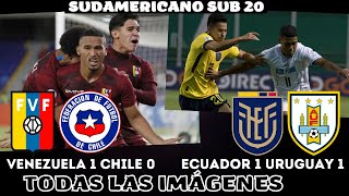 VENEZUELA 1 CHILE 0, ECUADOR 1 URUGUAY 1 SUDAMERICANO SUB 20, TODAS LAS IMÁGENES.