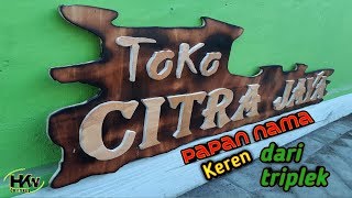 Cara Membuat Papan Nama Dari Kertas Karton - Kreatifitas