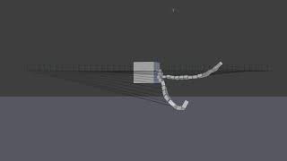Dynamically Flexible Rope Concept Test - Blender3D