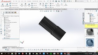 How to design a Multi Start thread in Solidworks