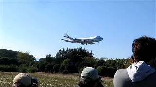 トランプ大統領”エアフォースワン”横田基地着陸　2017. 11. 5