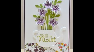 No.151 - Flowers In A Teapot - JanB UK Stampin' Up! Demonstrator Independent