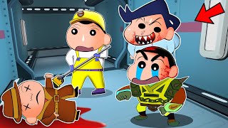 Glutonny Kazama Took His Revenge On Shinchan In Super Sus 😱 | Shinchan Among Us 3D | Funny Game 😂