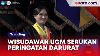 Heboh Mahasiswi Serukan Darurat Konstitusi Saat Wisuda UGM, Nama Mulyono Disorot: Gegara Alumninya