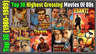 Top Highest Grossing Bollywood Movies 1980-1989 | Hit or Flop | Year 80s Best Films Actor | Actress.