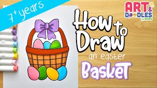 How to draw an EASTER BASKET easy | Art and doodles for kids
