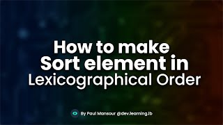 Program to Sort Elements in Lexicographical Order (Dictionary Order) | using Java
