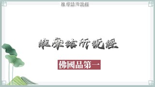 維摩詰所說經《佛國品第一》(非人居士讀誦)