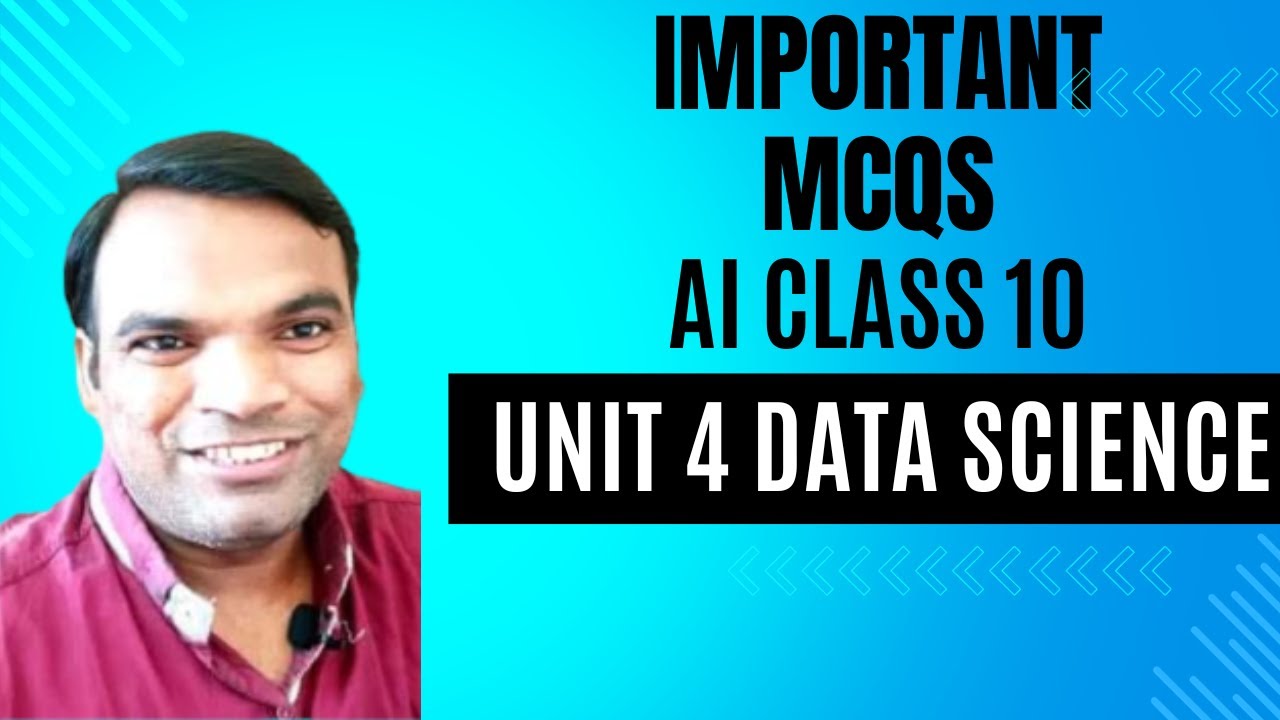 Important MCQs Data Science Class 10 Artificial Intelligence | AI Class ...