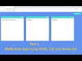 Build an amazing Stucky note App Using HTML, CSS and JavaScript Part1