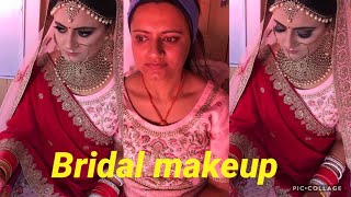 Before and after bridal makeup