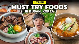 I Tried THE BEST KOREAN FOODS in Busan, Korea