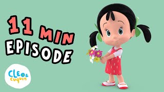 The Vegetable Mystery 🐰🥕 | Cleo and Cuquin Full Episode In English 🇺🇸🇬🇧