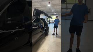 How To Open The Falcon Doors On The Tesla Model X…#tesla #ev #mercedes #audi #ford #suv #electric