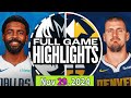 Denver Nuggets vs Dallas Mavericks FULLGAME Qtr Nov 29, 2024 Highlights | NBA SEASON