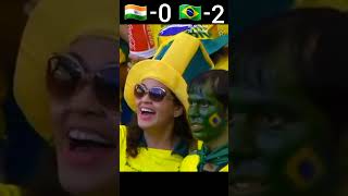 India Vs Brazil 2023 Imaginary Football Match Highlights #youtube #shorts #football