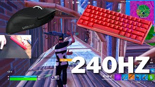 GK61 ASMR Chill🤩 Late Game Arena Gameplay Keyboard Fortnite 240 FPS Smooth 4K