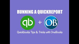 How to Run a QuickReport in Quickbooks Online