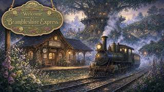 A Gentle Train Journey Through Brambleshire’s Flower Valley 🌸🚂 | Cozy Storybook Ambience