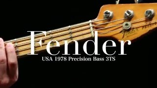 【Qsic】Fender USA 1978 Precision Bass 3TS【売約済】