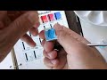 a. gallo handmade watercolors swatching and sample painting