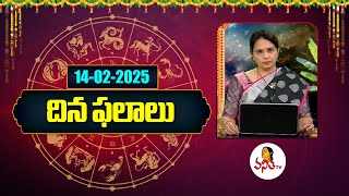 దిన ఫలాలు | Panchangam and Rasi Phalalu | 14-02-2025 | Dhina Phalalu | Dr Edupuganti Padmaja Rani