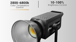 hiffin cob300 300w Bicolor cob led video light Bowens mount Ac powerd for studio photography \u0026 video