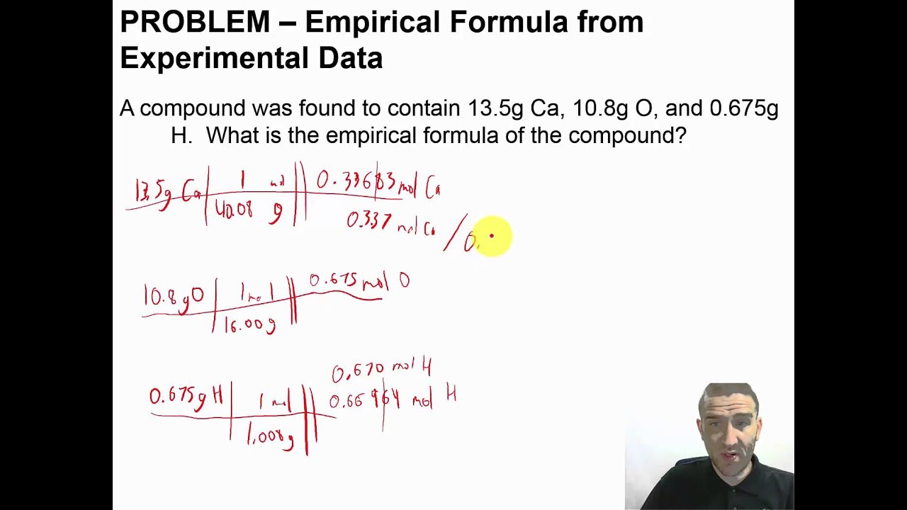 Chapter 04 - 22 - PROBLEM - Empirical Formula From Experimental Data ...