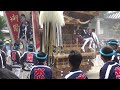 深井水池町のだんじり 野々宮神社へ宮入 深井地区だんじり祭り 2023.10 08