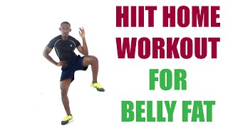 15 Minute HIIT Home Workout for Belly Fat | Standing Abs Tabata Workout