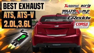 Cadillac ATS and ATS-V Exhaust Sound🔥Borla,Corsa,Magnaflow,RP,aFe Power