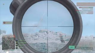 Throwing dots 732m headshot!