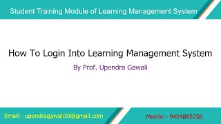 How To Login Into Learning Management System | Student LMS Training