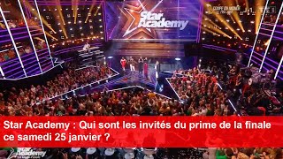 Star Academy : Qui sont les invités du prime de la finale ce samedi 25 janvier ?