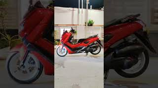 candy red Nmax V1 add swap fairing repaint job