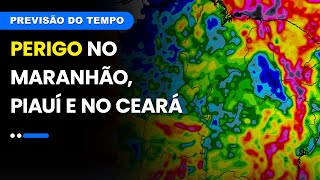 Perigo no MA, PI e no CE. ZCAS se desconfigura, mas a chuva continua no BR | Previsão 15/01/2025