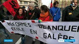 Manifestation à Perpignan pour la défense de l'école publique ce mardi 6 février