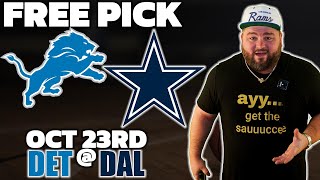 Lions vs Cowboys Free Pick | NFL Football Week 7 Predictions | Kyle Kirms | The Sauce Network