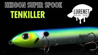 Heddon Super Spook Feather Tenkiller - Lurenet Paint Shop (Custom Painted Lures)