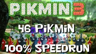 Pikmin 3 - 100% 46 pikmin Speedrun (10days|No deaths|All fruits)