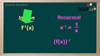 WCLN - Math - Inverse Notation
