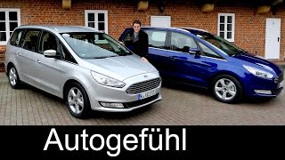 All-new Ford Galaxy FULL REVIEW vs Ford S-MAX comparison test driven 3rd generation 2016