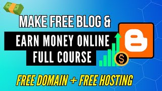 How to Make a Free Blog Website on Blogger [Earn Online - Step by Step] 💰💸