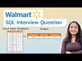 Walmart SQL Interview Question | Medium-level