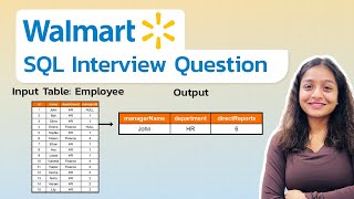 Walmart SQL Interview Question | Medium-level