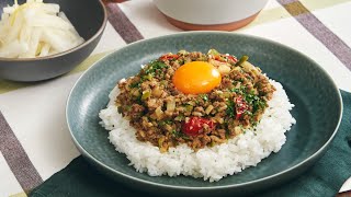 レンジで簡単♪キーマカレー