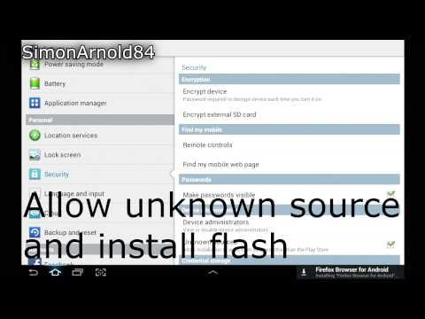 How to install Adobe Flash for Android (Firefox) How to install Adobe Flash for Android (Firefox)
