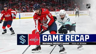 Kraken @ Capitals 1/11 | NHL Highlights 2024